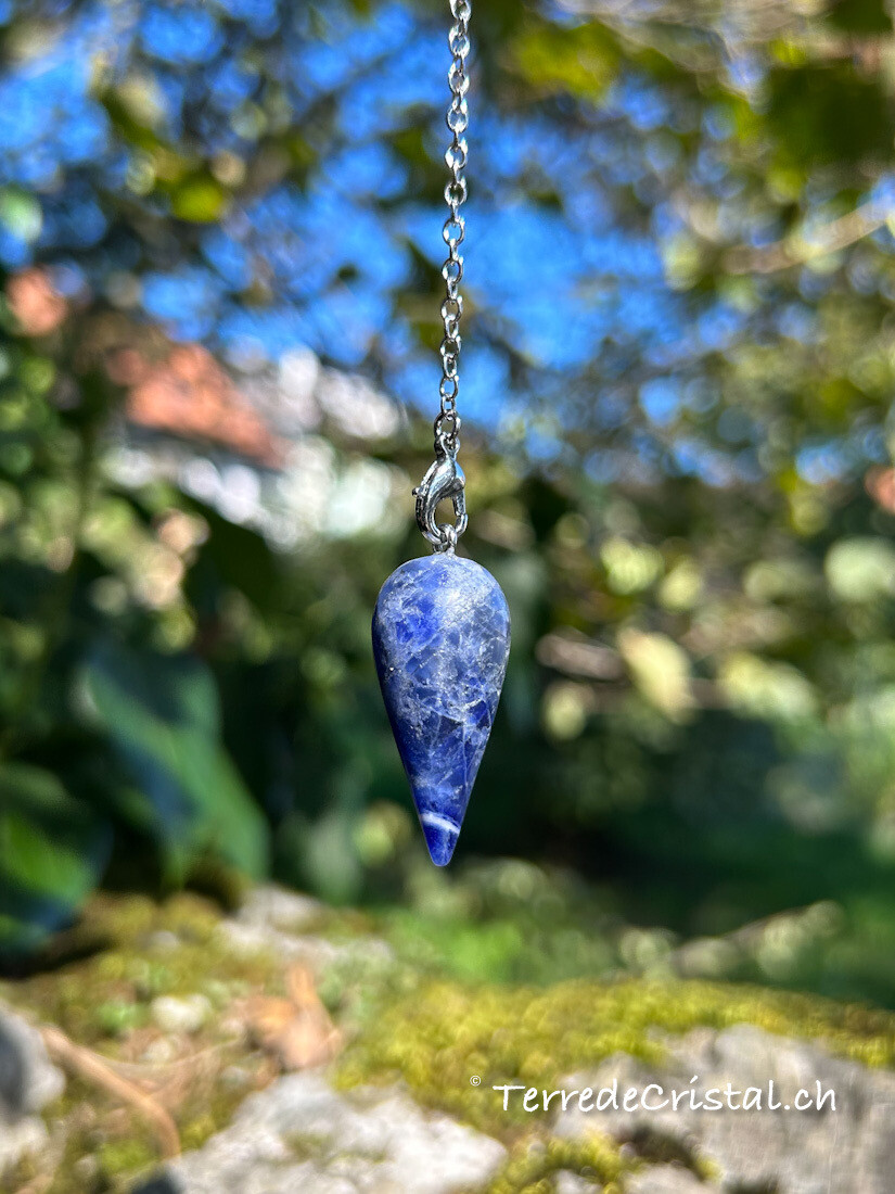 Pendule goutte en Sodalite