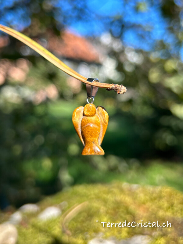 Pendentif Ange en Oeil de tigre