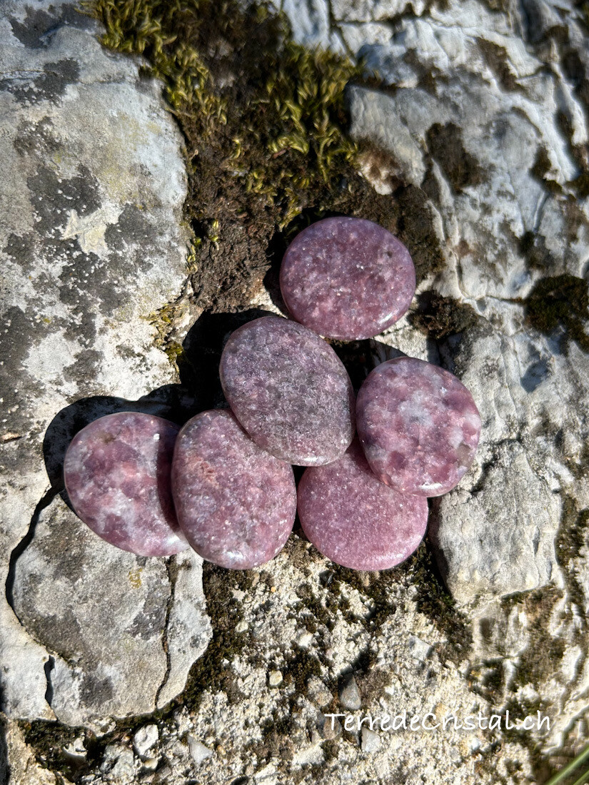 Lépidolite plate