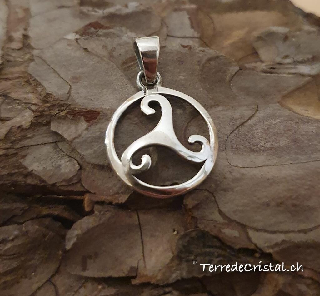 Pendentif Triskel en argent 925