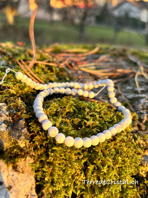Rang de Howlite mate 6 mm