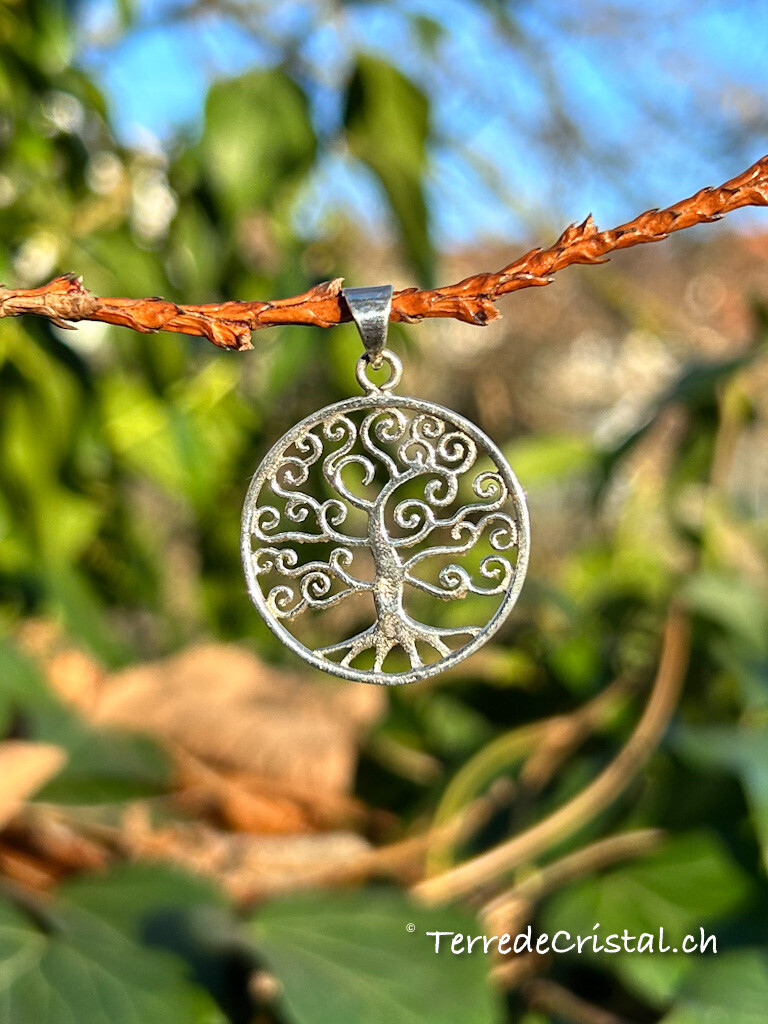 Pendentif arbre de vie celtique en argent 925
