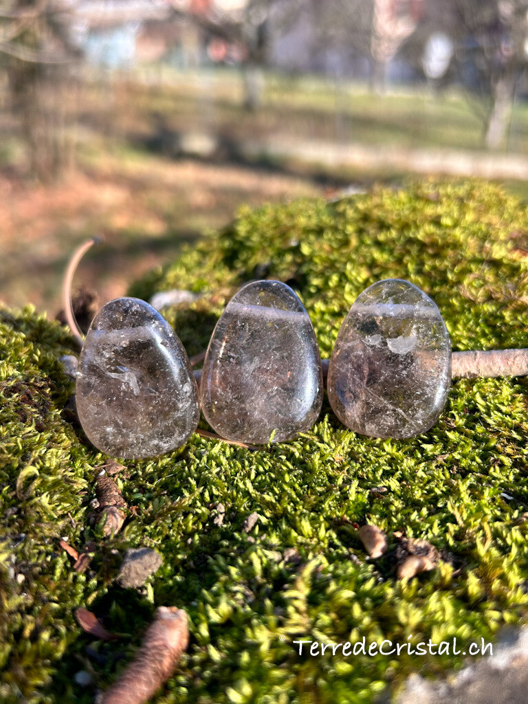 Quartz fumé percée