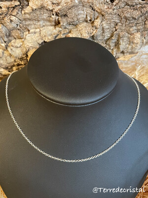 Chaine fine 60 cm en argent 925