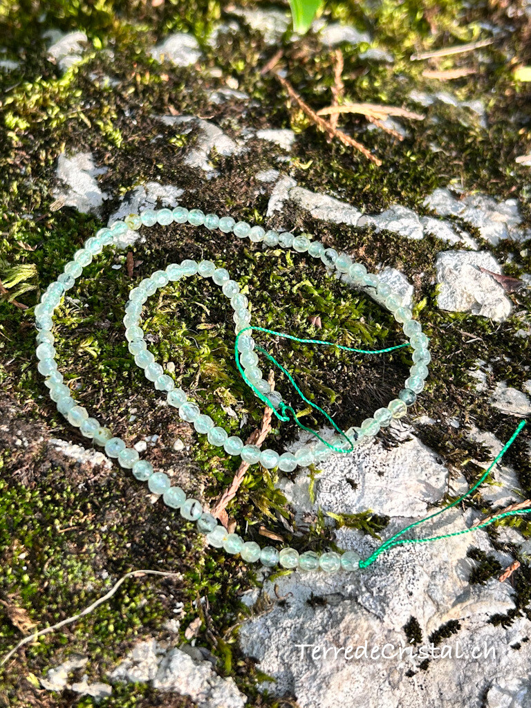 Rang de Préhnite facettée 3.5-4 mm