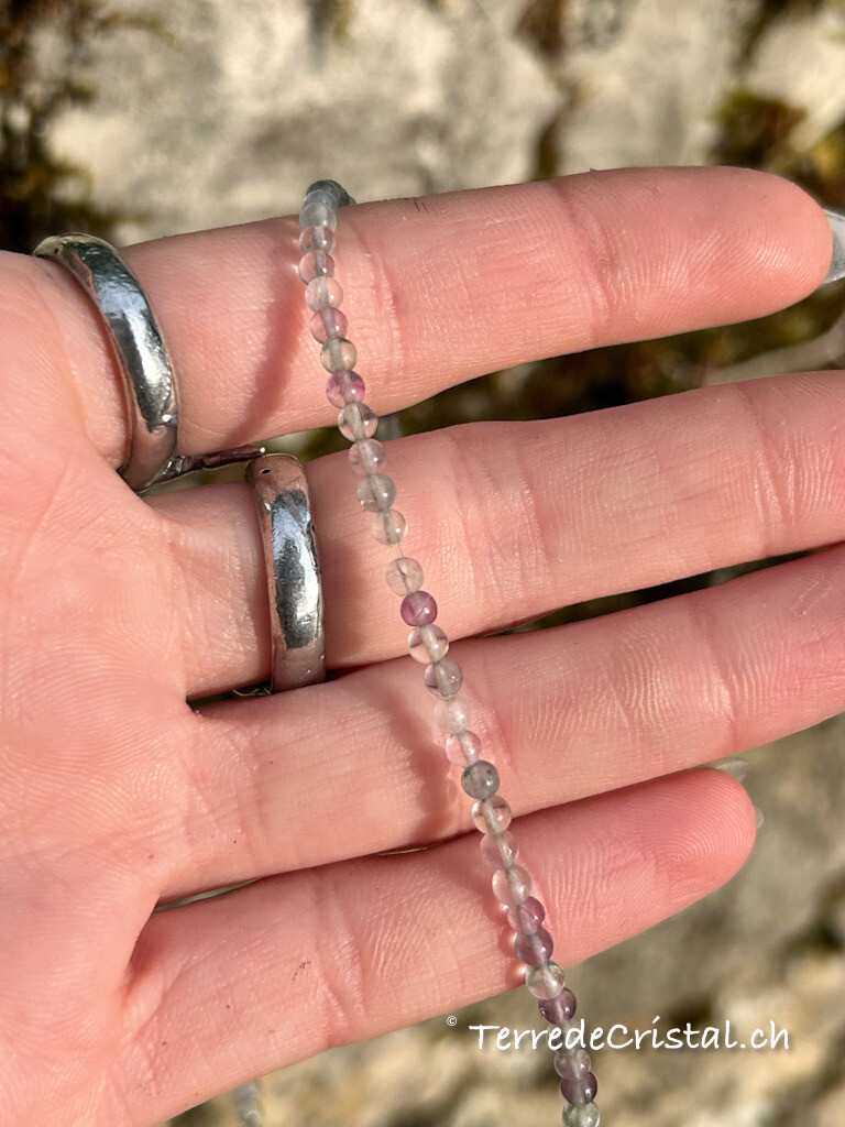 Rang de Fluorite arc-en-ciel 3 mm