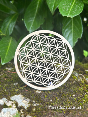 Fleurs et arbres de vie en bois