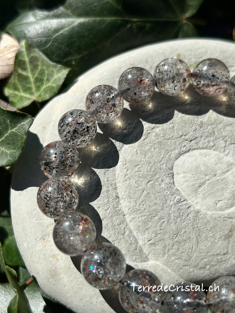 Bracelet en Quartz goethite 10 mm