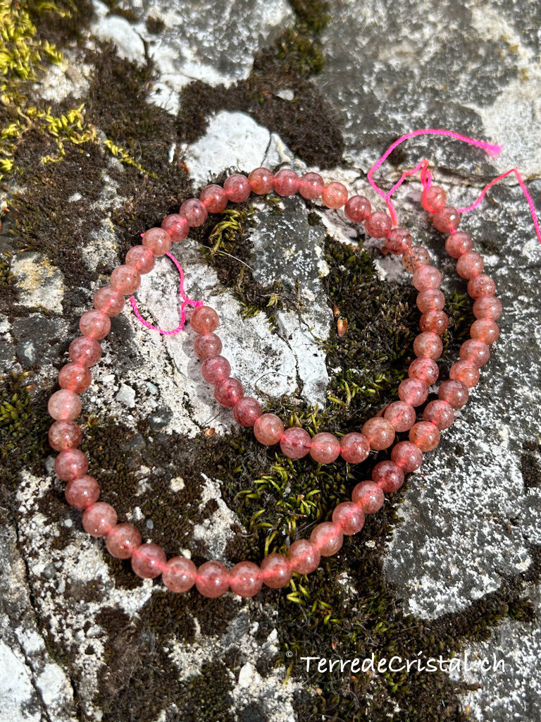 Rang de Quartz fraise 6 mm