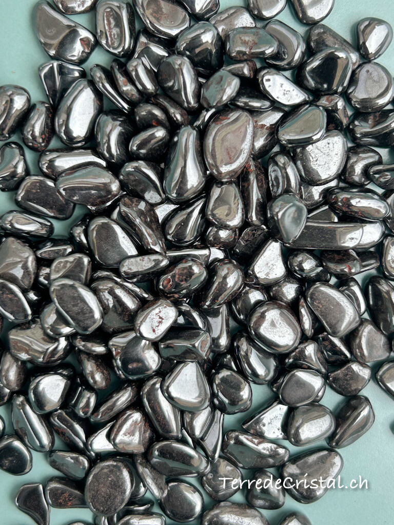 Mini pierres d’Hématite polies - 100 gr