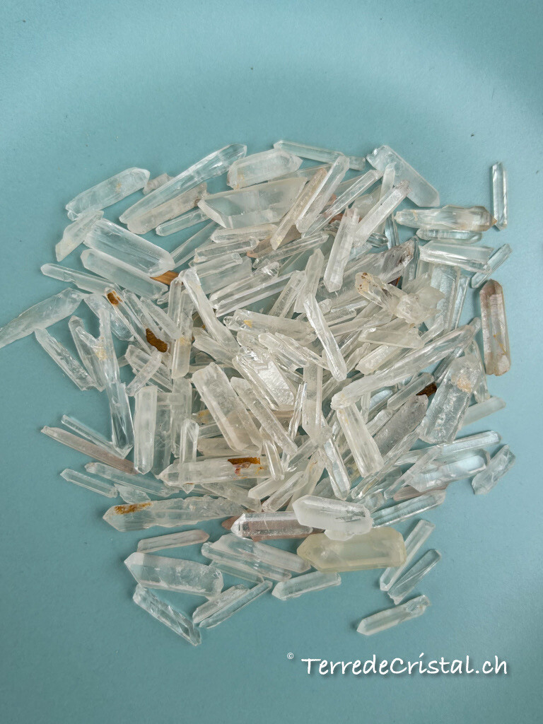 Mini  pointes fines de Cristal de roche - 50 gr