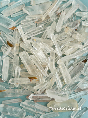 Mini pointes fines de Cristal de roche - 50 gr