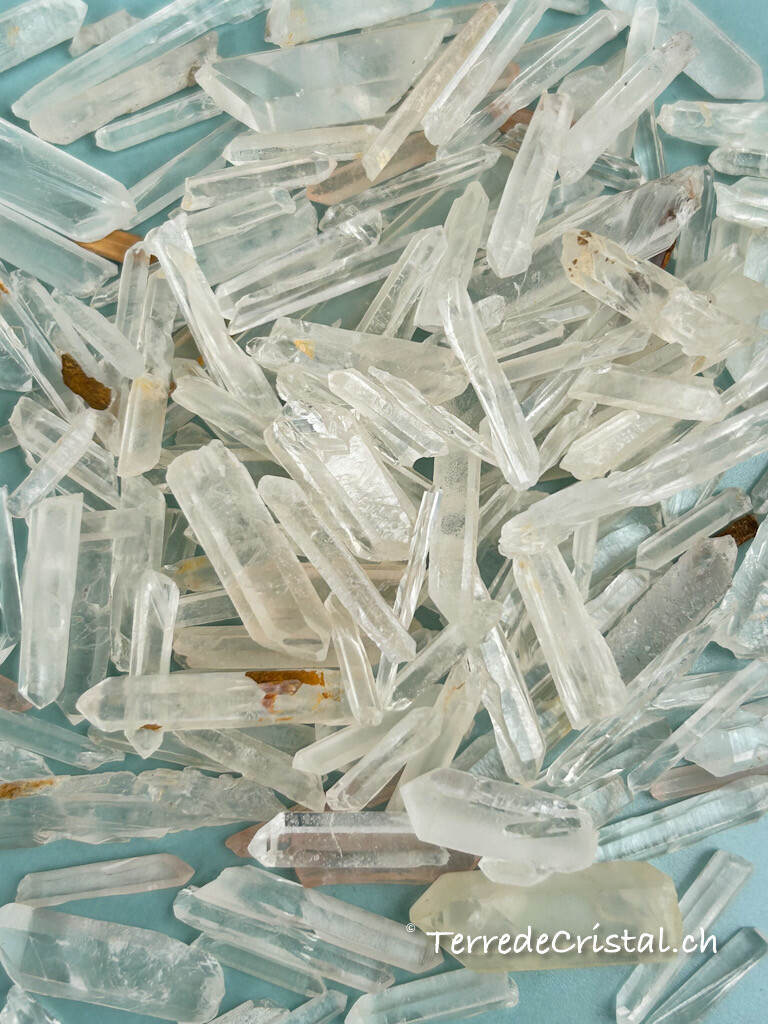 Mini pointes fines de Cristal de roche - 50 gr