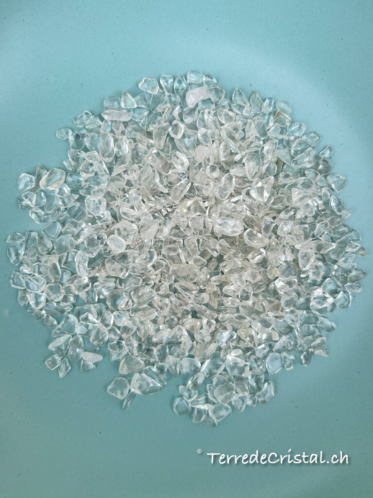 Mini pierres polies de Cristal de roche - 100 gr