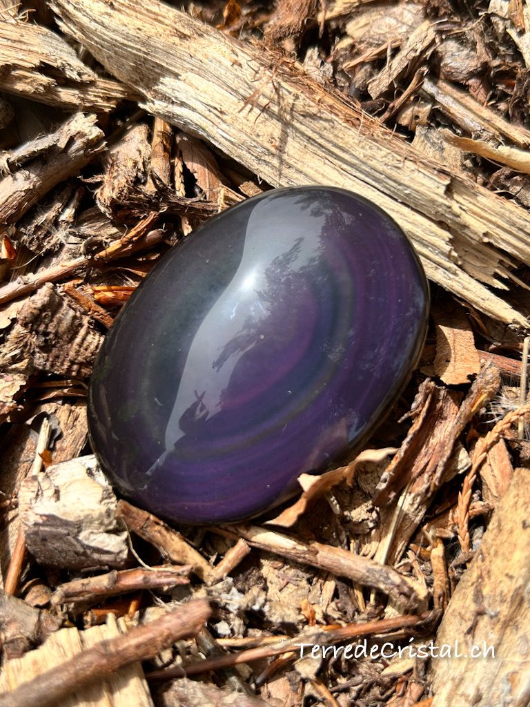 Galet en Obsidienne oeil céleste