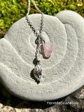 Collier &quot;Douceur angélique&quot; en argent 925 et Quartz rose