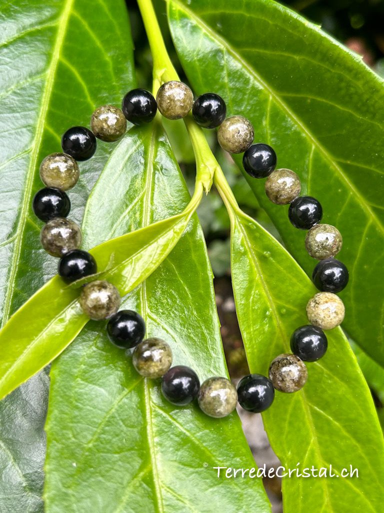 Bracelet &quot;Retrouver son équilibre&quot; 8 mm (homme)