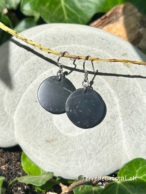 Boucles d’oreille en Shungite