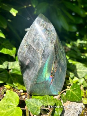 Flamme en Labradorite