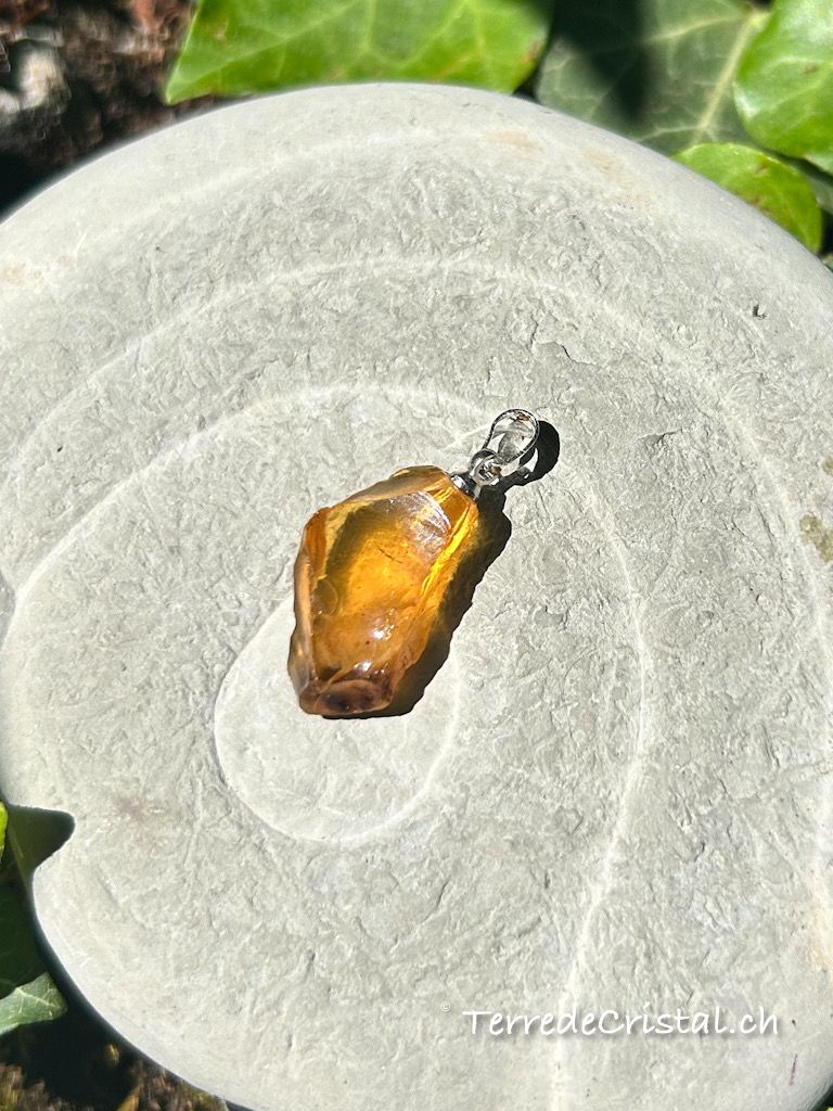 Pendentif en Ambre brut