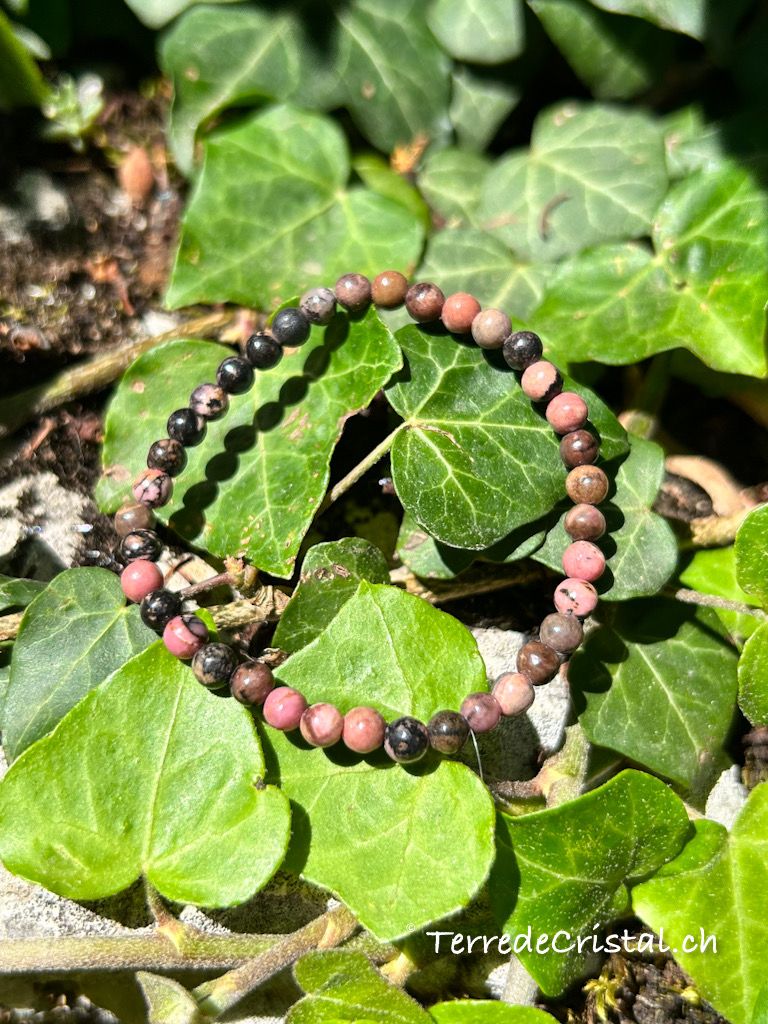 Bracelet en Rhodonite enfant 4 mm