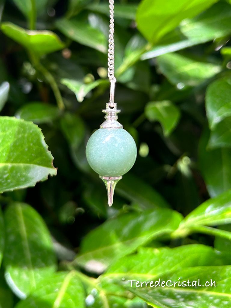 Pendule boule en Aventurine verte Séphoroton