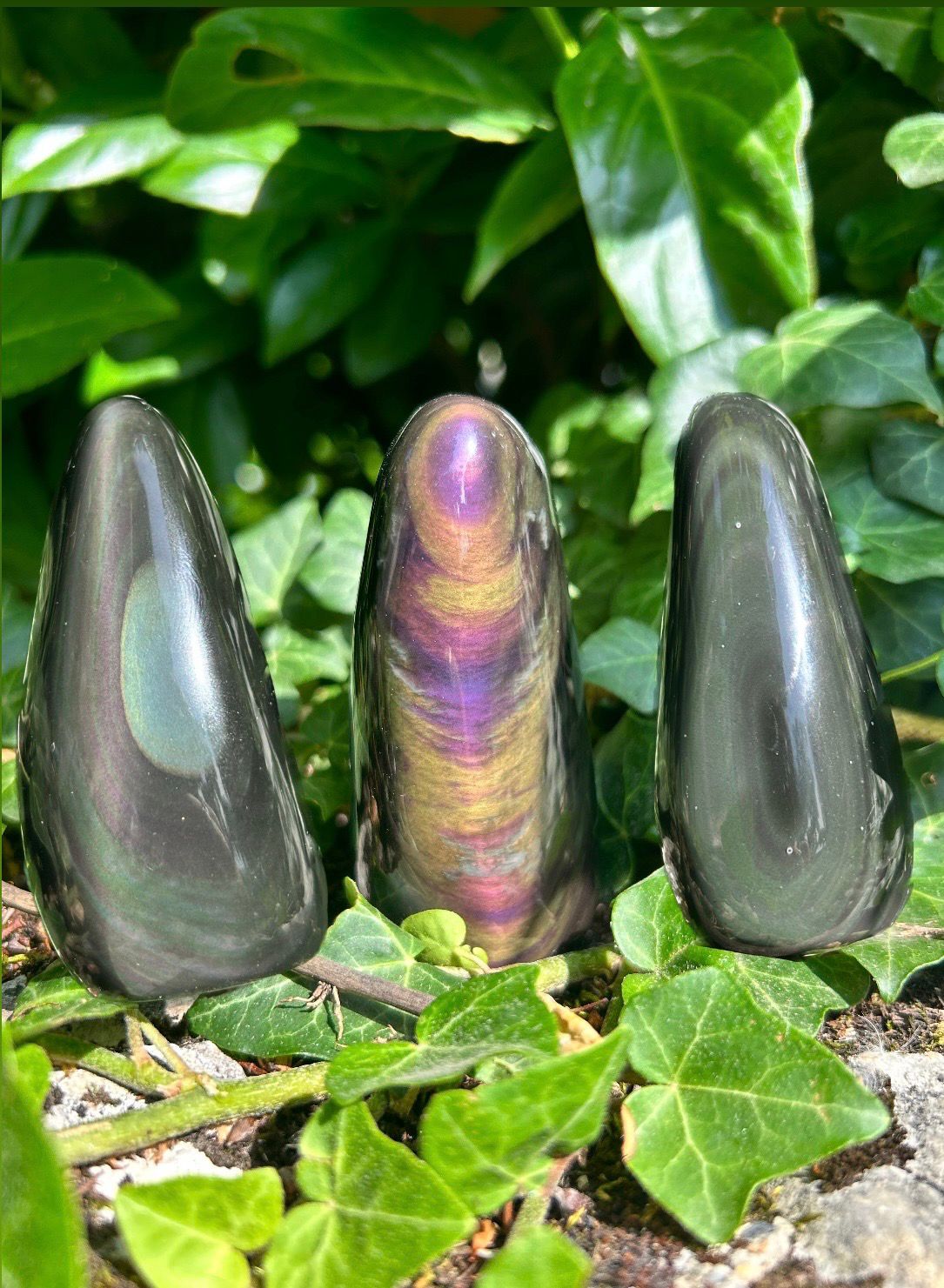 Menhirs en Obsidienne oeil céleste à choix