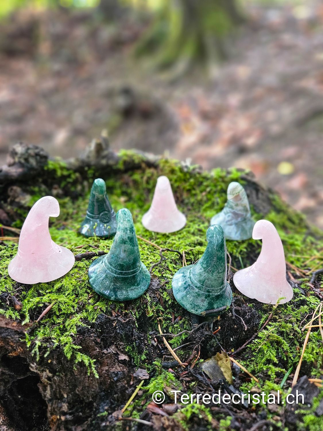 Chapeau de sorcière en Quartz rose