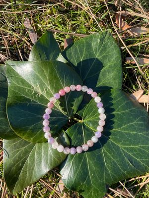 Bracelet en Agate fleur