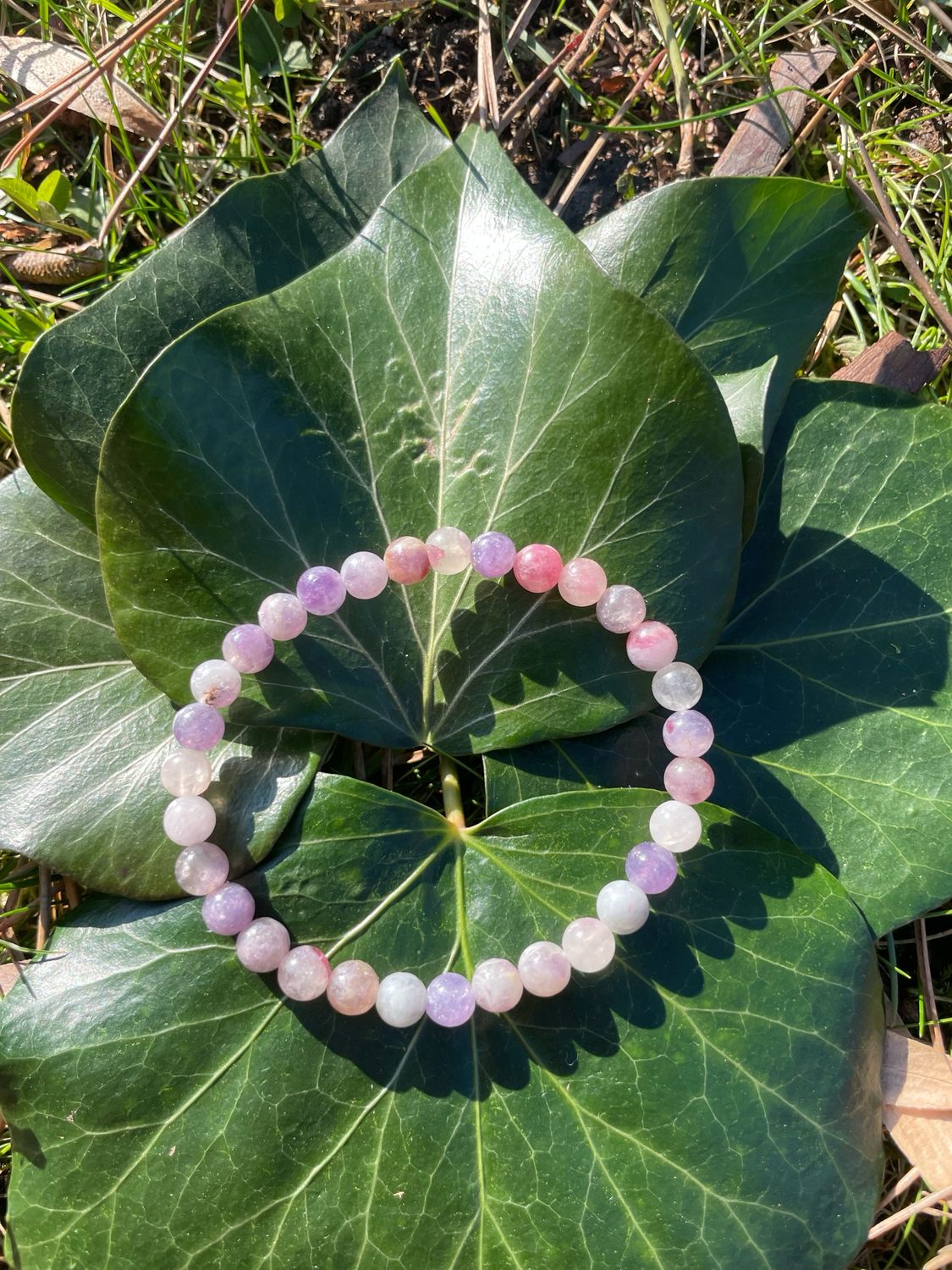 Bracelet en Agate fleur