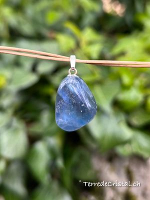 Pendentif en Fluorite bleue