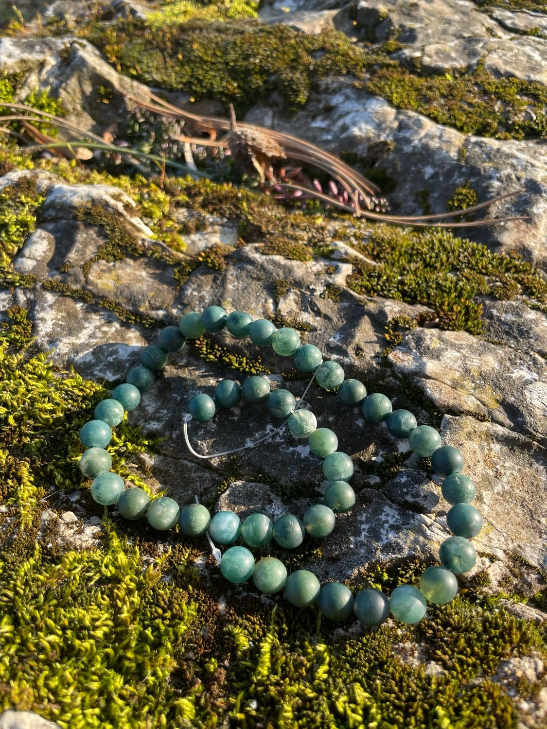 Rang d'Agate mousse mate 8 mm
