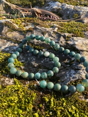 Rang d'Agate mousse mate 8 mm