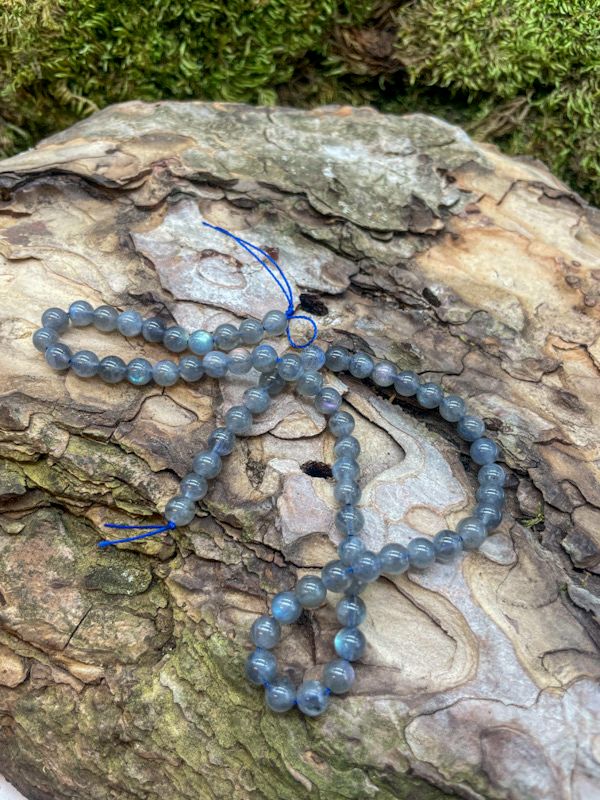 Rang de Labradorite AAA transparente 6 mm