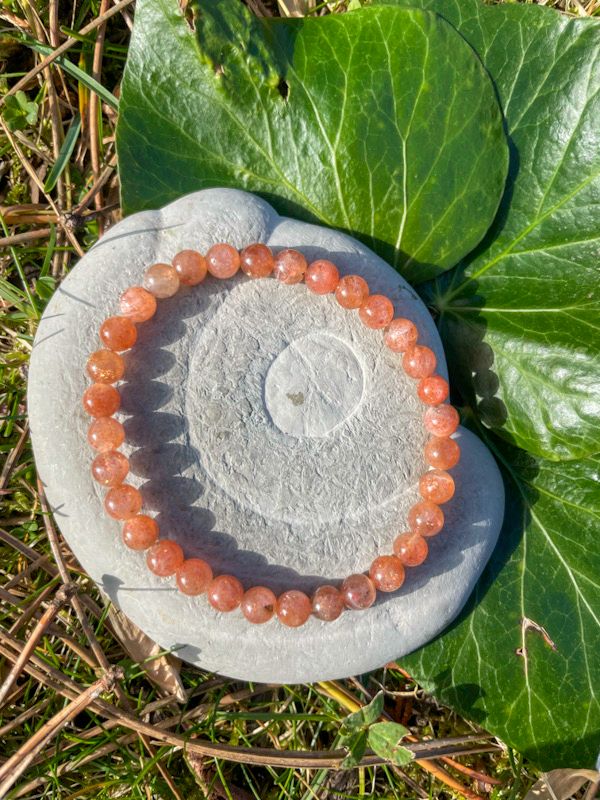 Bracelet en Pierre du Soleil 6 mm