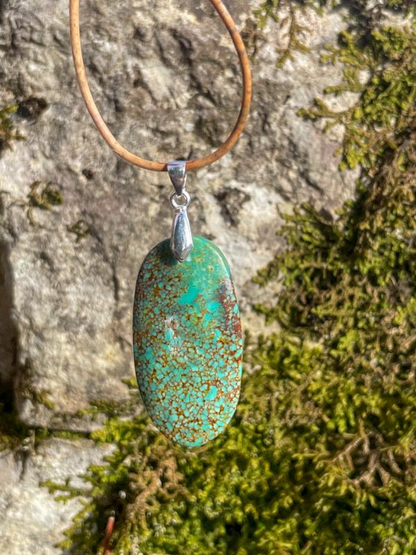 Pendentif en Turquoise Spiderweb