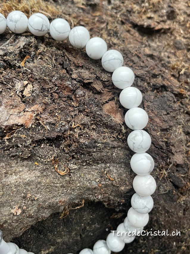 Rang de Howlite 8 mm matte