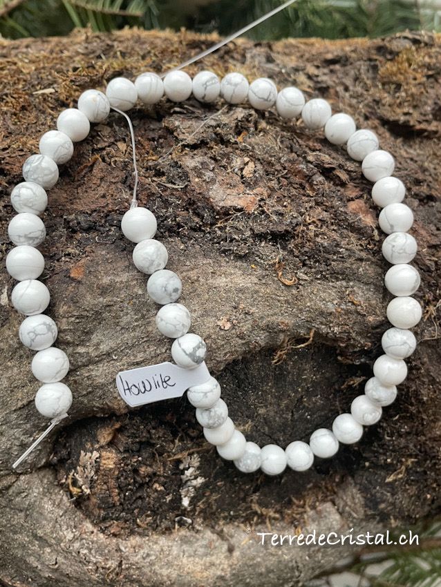 Rang de Howlite 8 mm matte