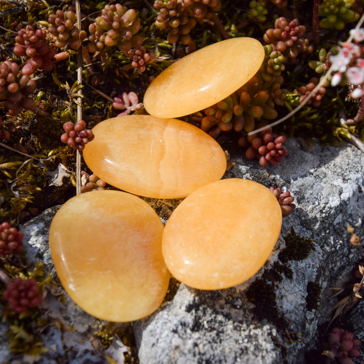 Calcite jaune plate