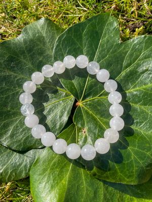 Bracelet en Jade blanc 8 mm