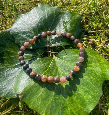 Bracelet en Chiastolite 4mm