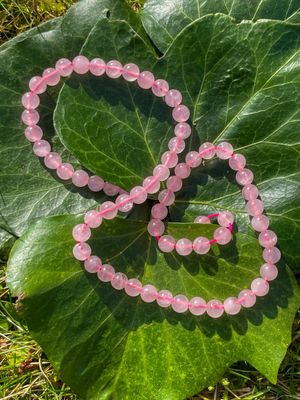 Rang de Quartz rose  6 mm