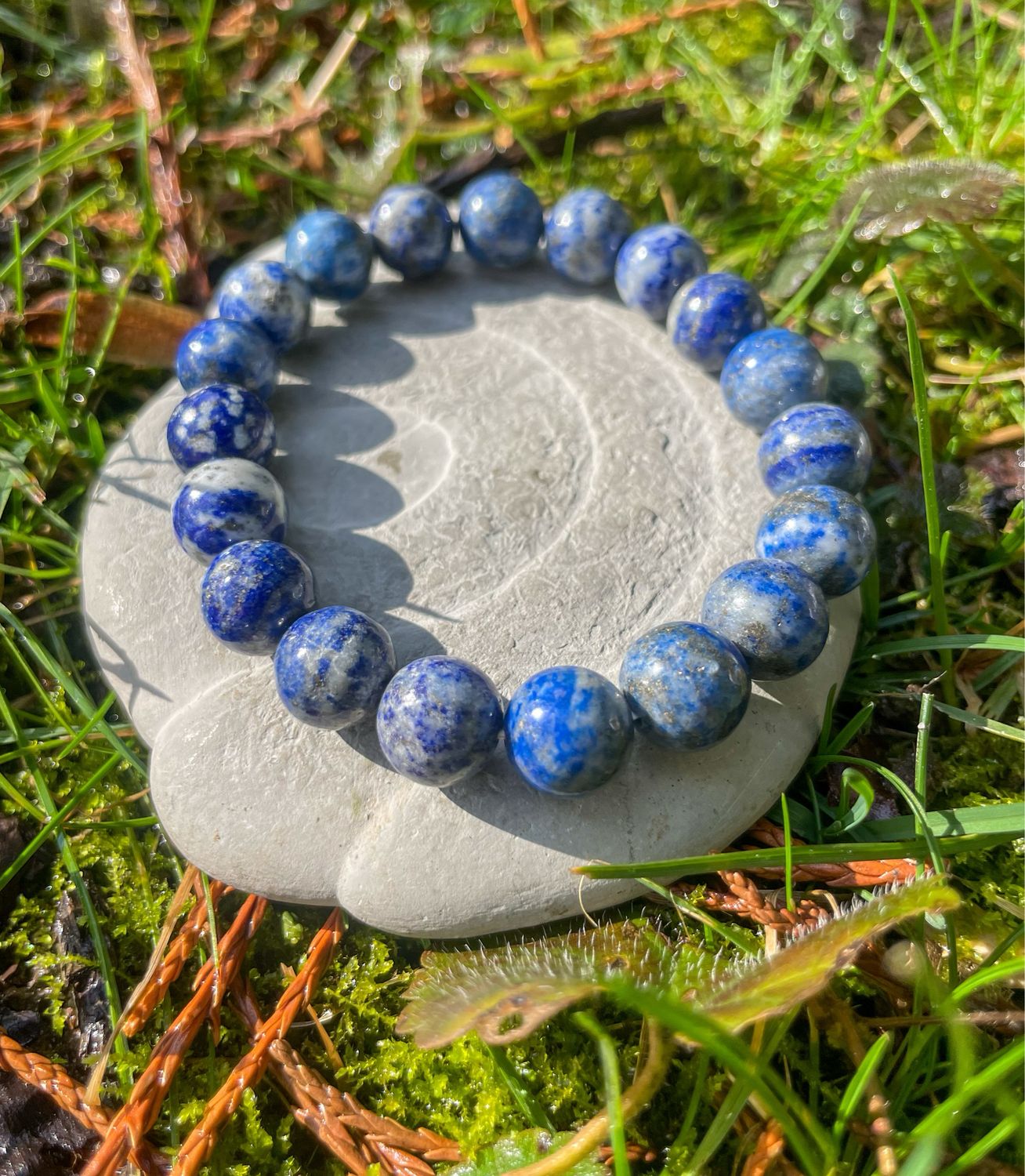 Bracelet en Lapis-lazuli 10 mm