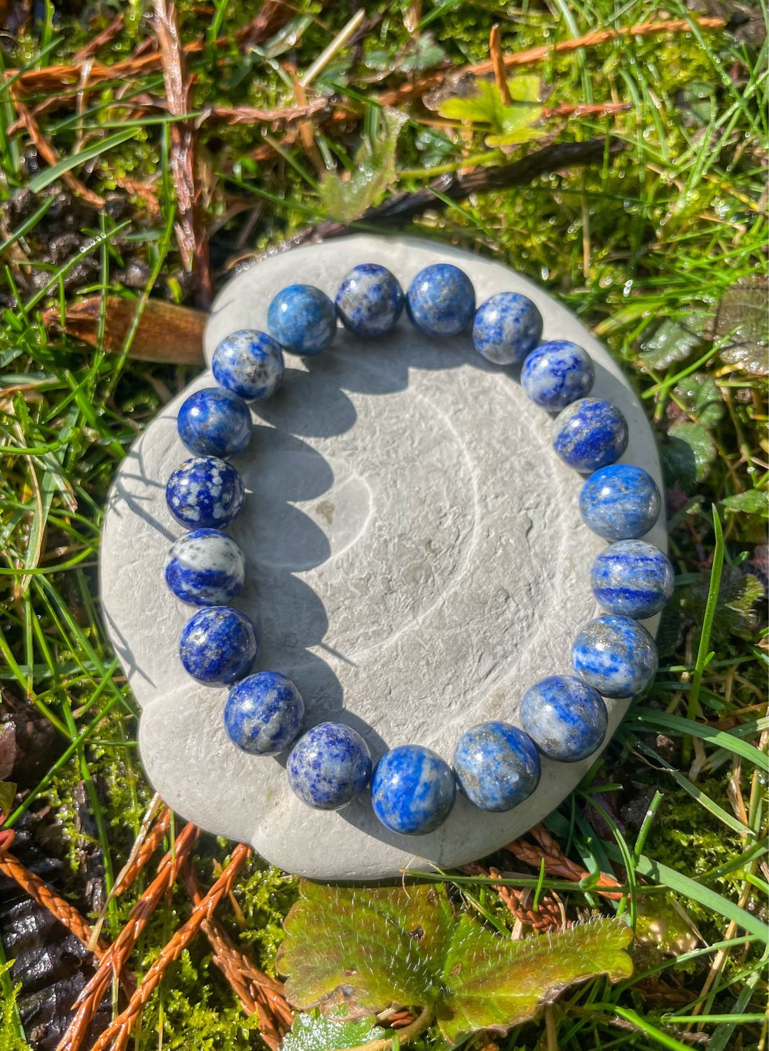 Bracelet en Lapis-lazuli 10 mm