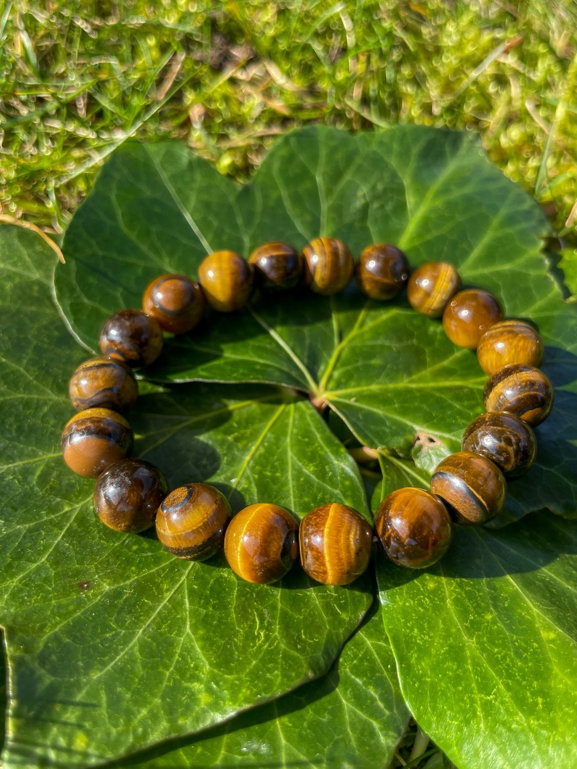 Bracelet en Oeil de Tigre 10 mm