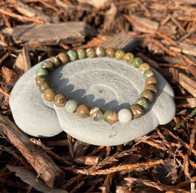 Bracelet en Rhyolite 6 mm