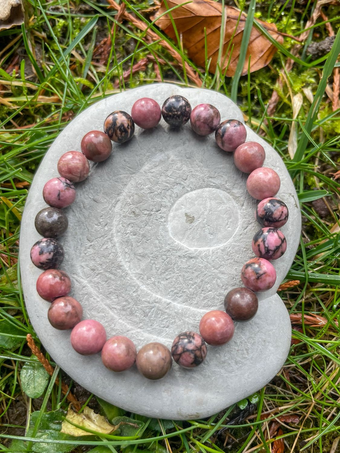 Bracelet en Rhodonite 8 mm