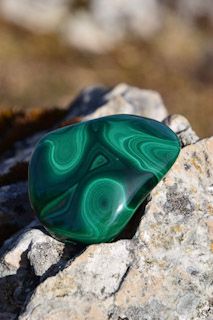 Galet en Malachite