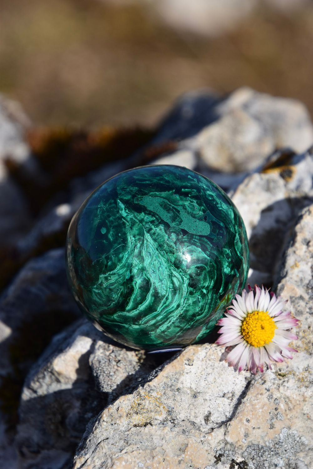 Boule en Malachite