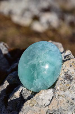 Galet en Fluorite verte